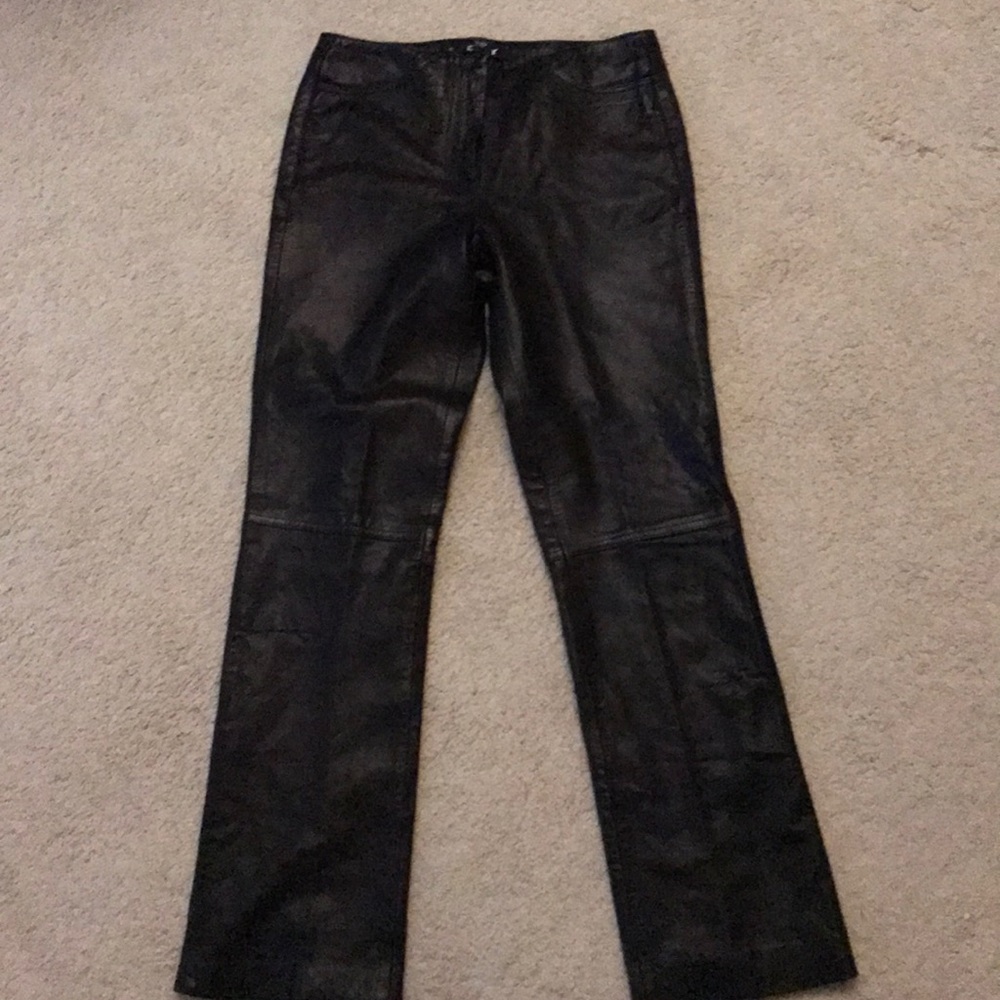 Dkny leather pants, 10